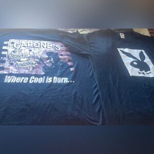 New Tshirts Bundle Retro Style Playboy & Street Rod Motorcycle Size Medium .